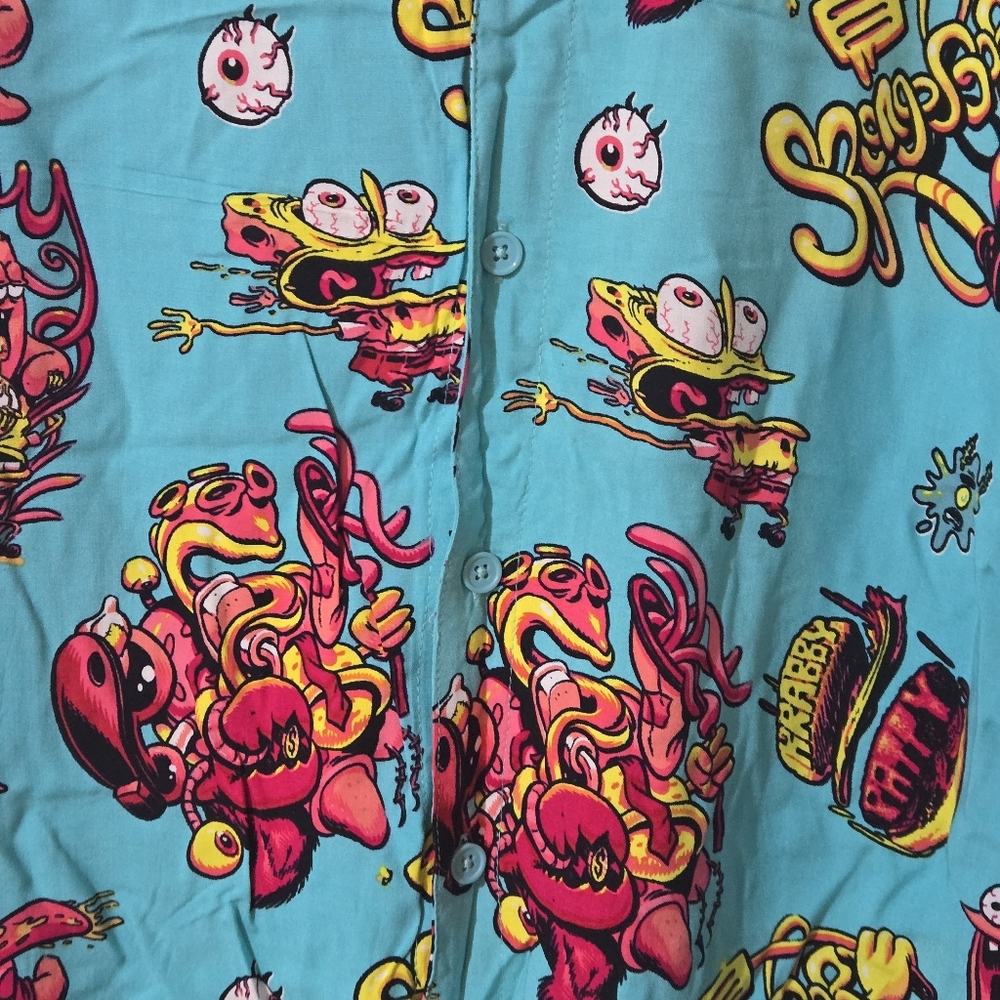 SpongeBob SquarePants Graphic Button Down - Picture 5 of 8
